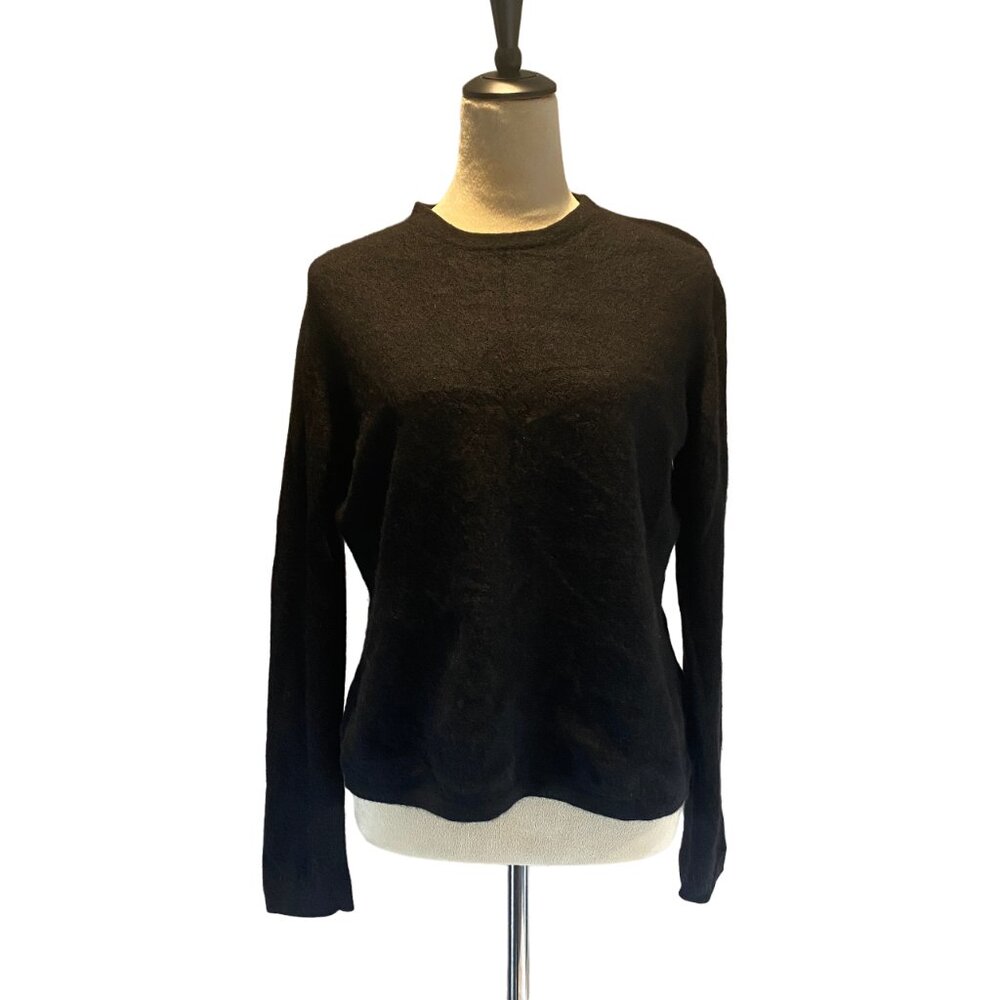 Apt 9 100% Cashmere Sweater Women's Size Large Black *Flaw